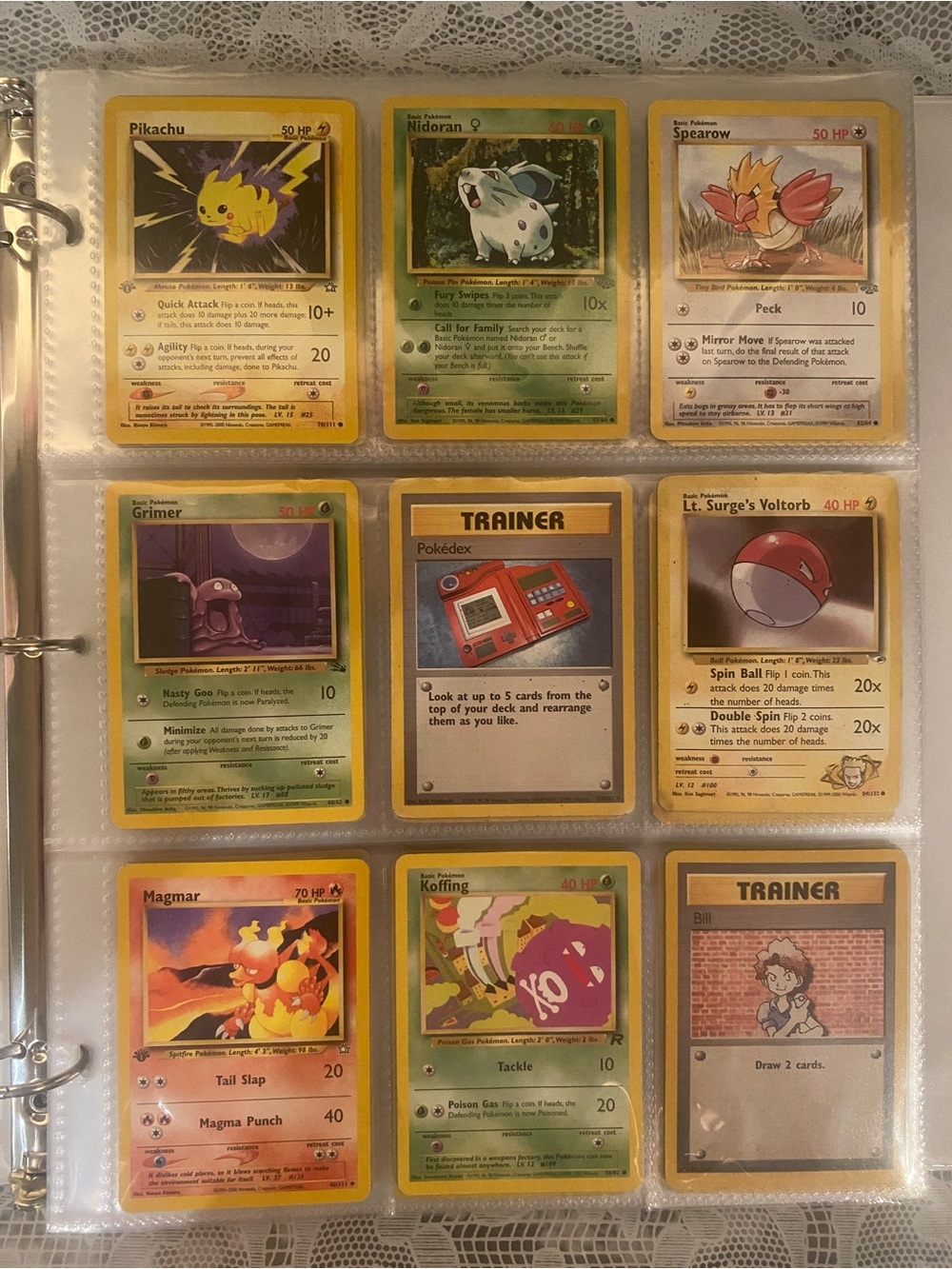 Vintage 1990’s Pokemon collection with 180 cards